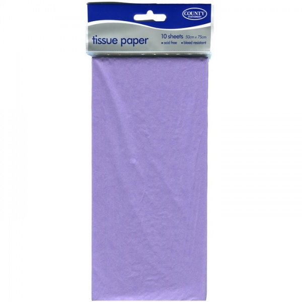 Lilac Tissue Paper Pack of 10 Sheets